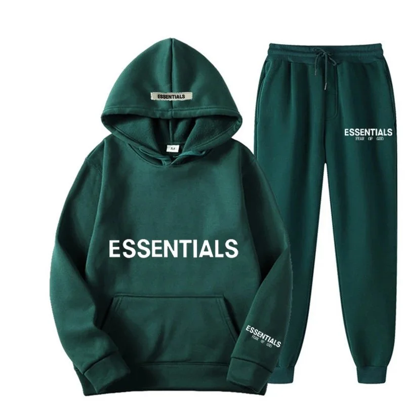 Fear of God Essentials Forest Green Tracksuit Set