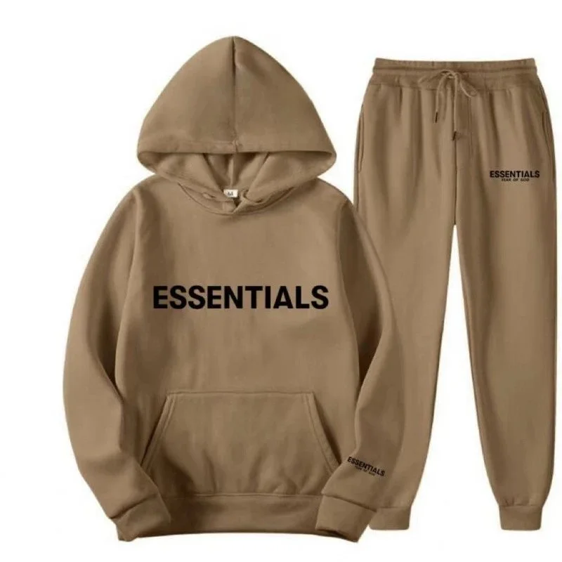 Essentials Khaki Hoodie & Jogger Set
