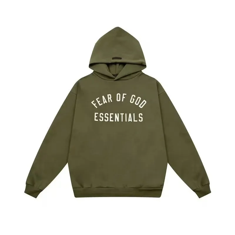 Fear of God Essentials Olive Hoodie