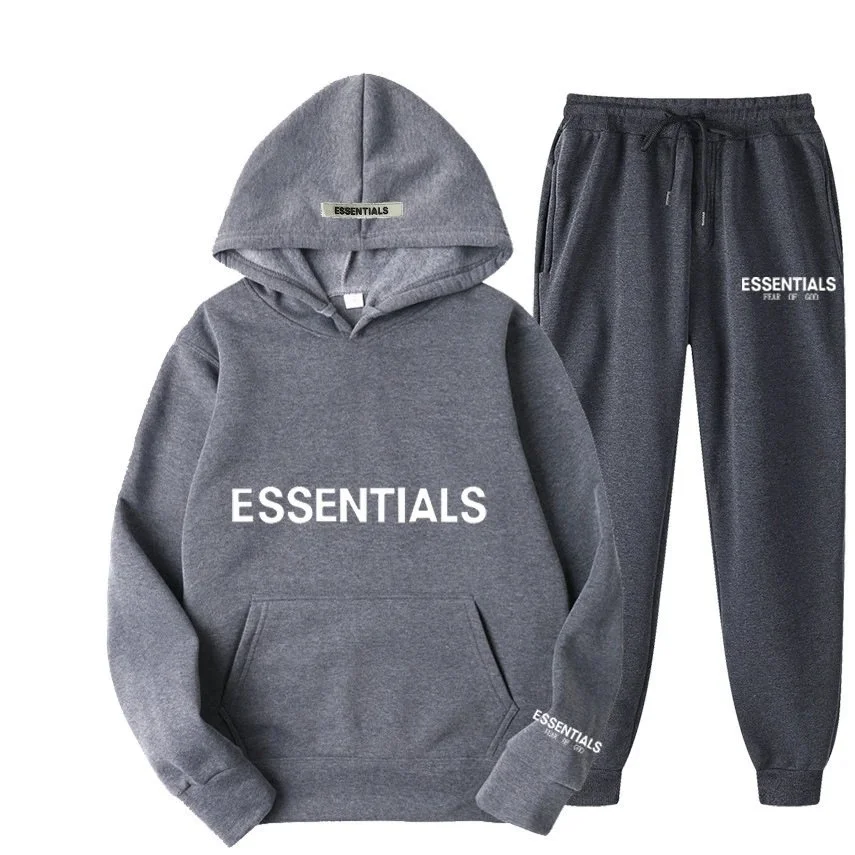 Fear of God Essentials Hoodie & Pants Set Grey