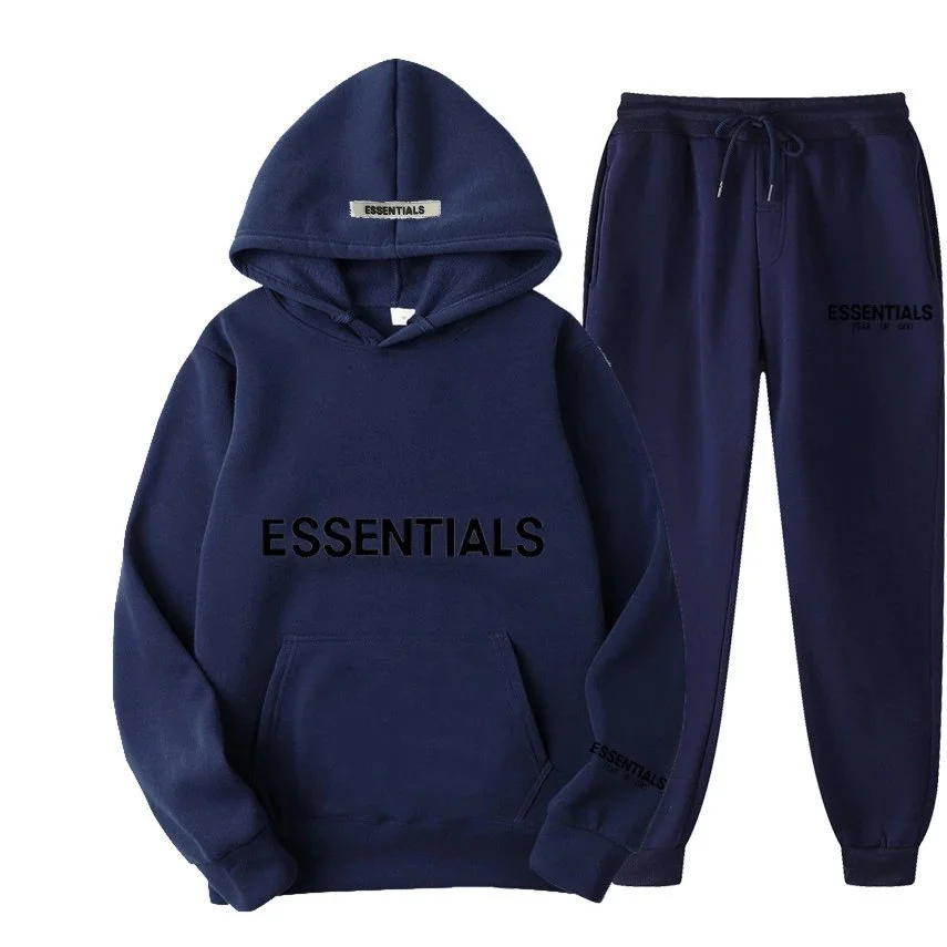 Fear of God Essentials Navy Hoodie & Pants Set