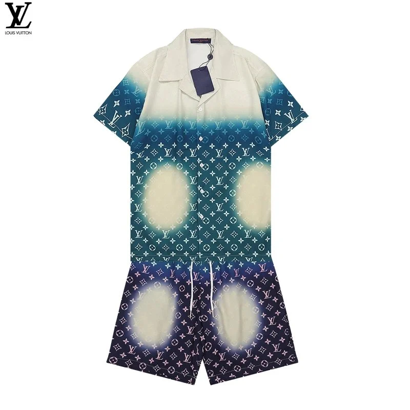 Louis Vuitton Monogram Gradient Shorts Set