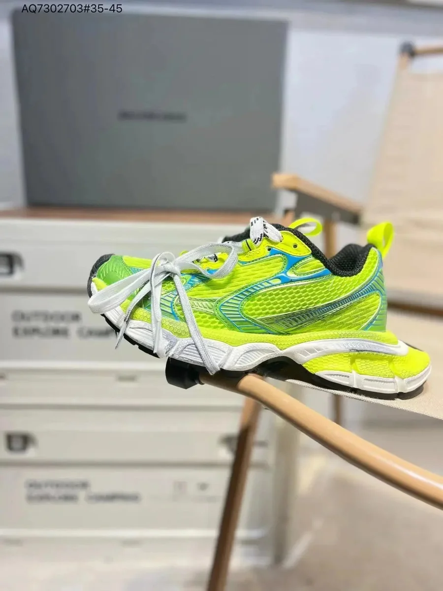 Balenciaga Triple S Neon Yellow Sneakers