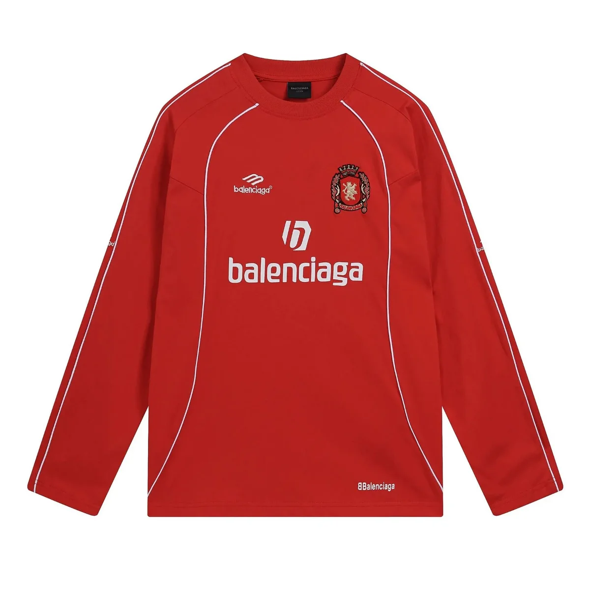 Balenciaga Red Long Sleeve Top