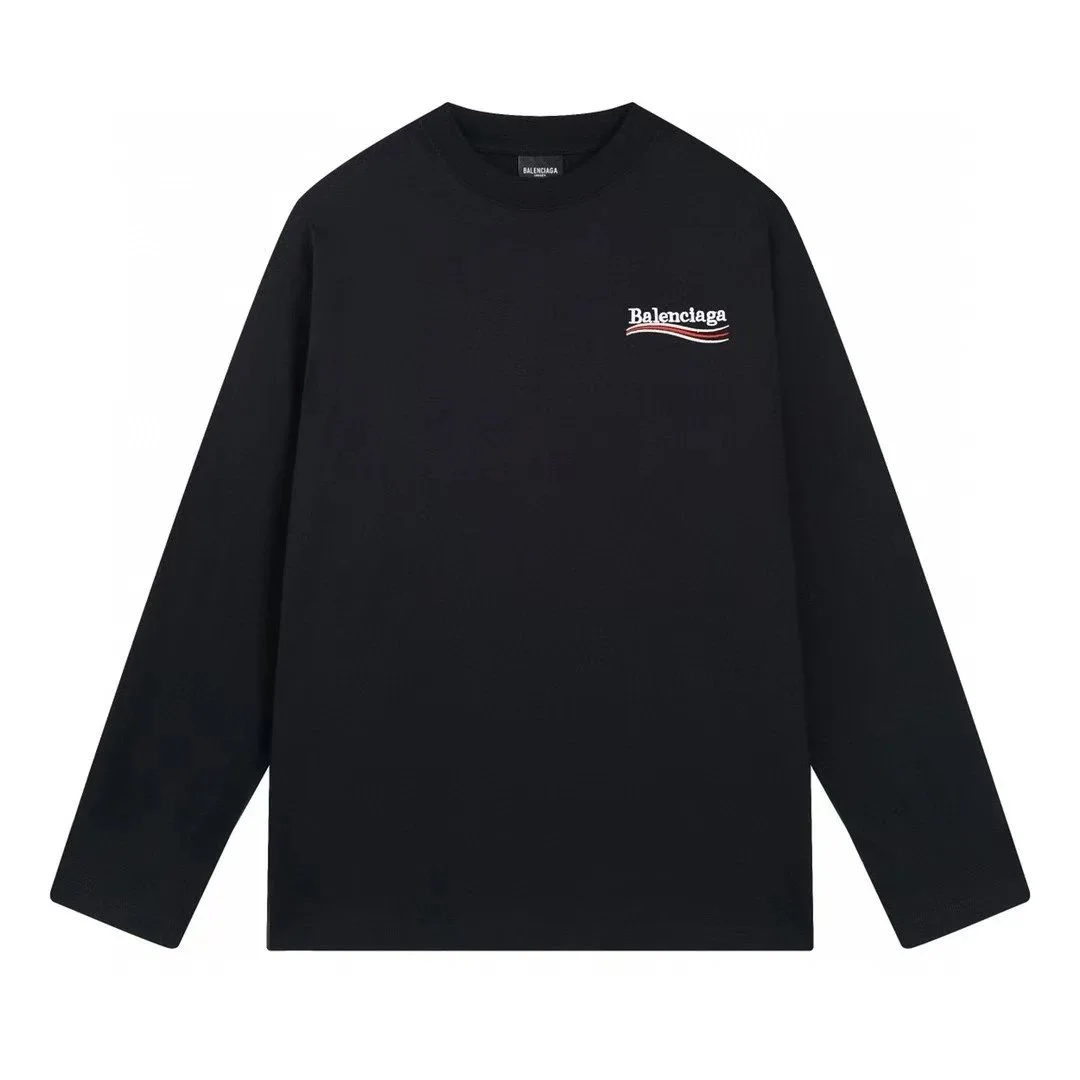 Balenciaga Black Long Sleeve T-Shirt