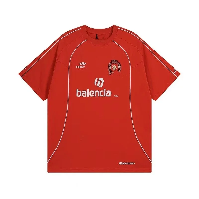 Balenciaga Red 'Balencia' T-Shirt