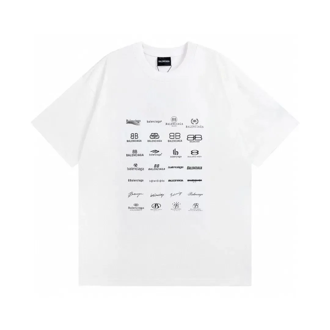 Balenciaga Logo Print T-Shirt White