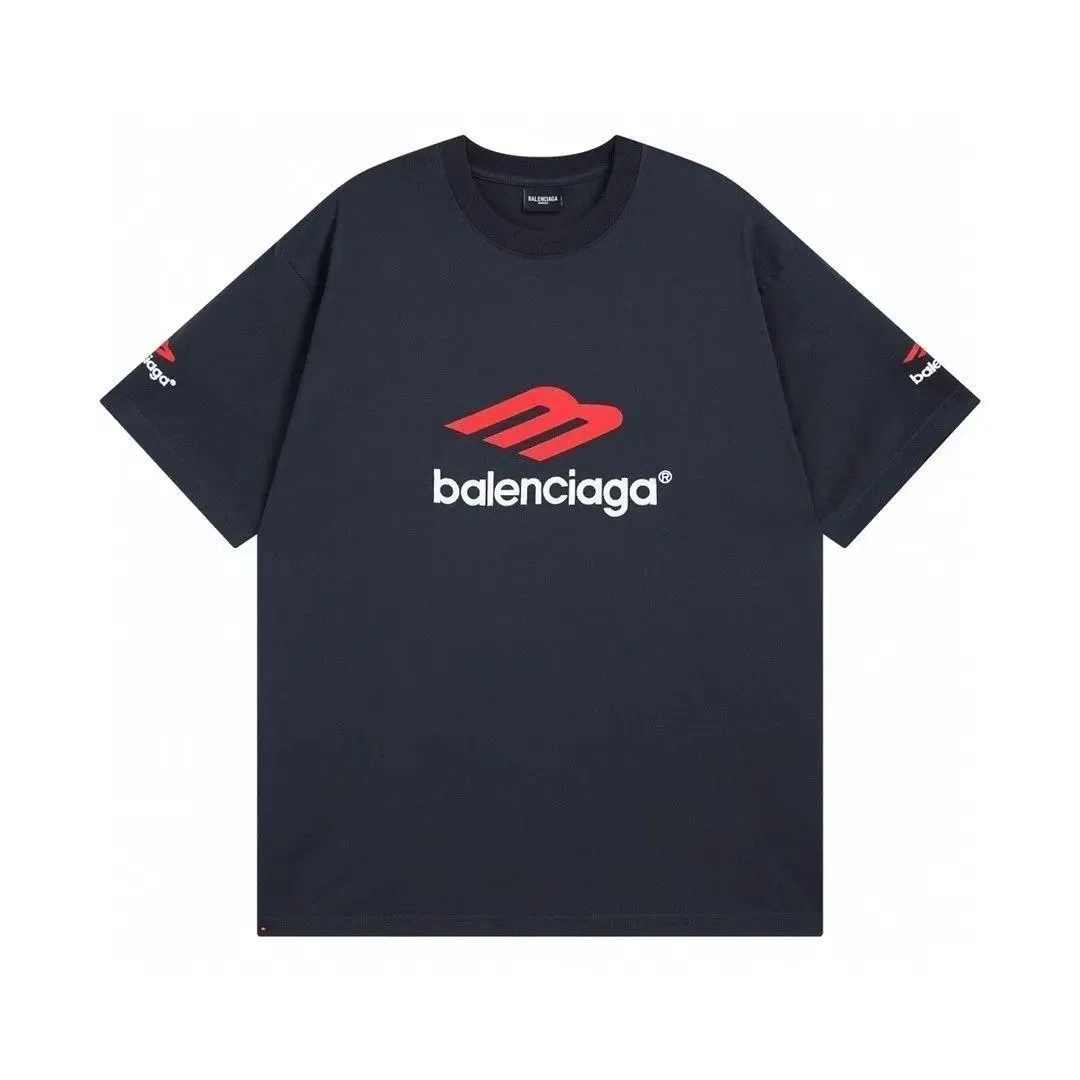 Balenciaga Triple Black Logo T-Shirt