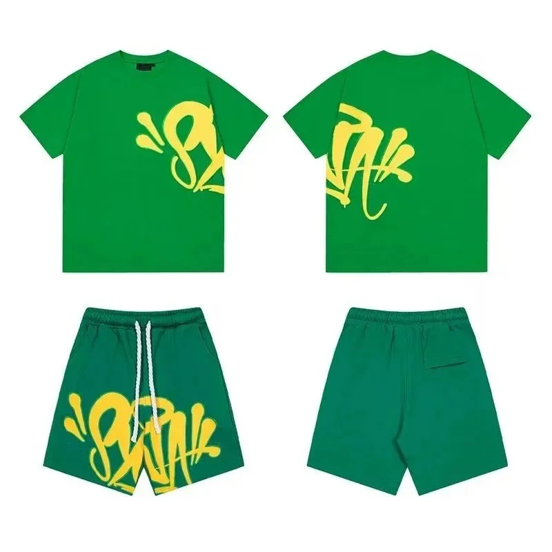 Green Yellow Graffiti Print Co-ord Set BB-18