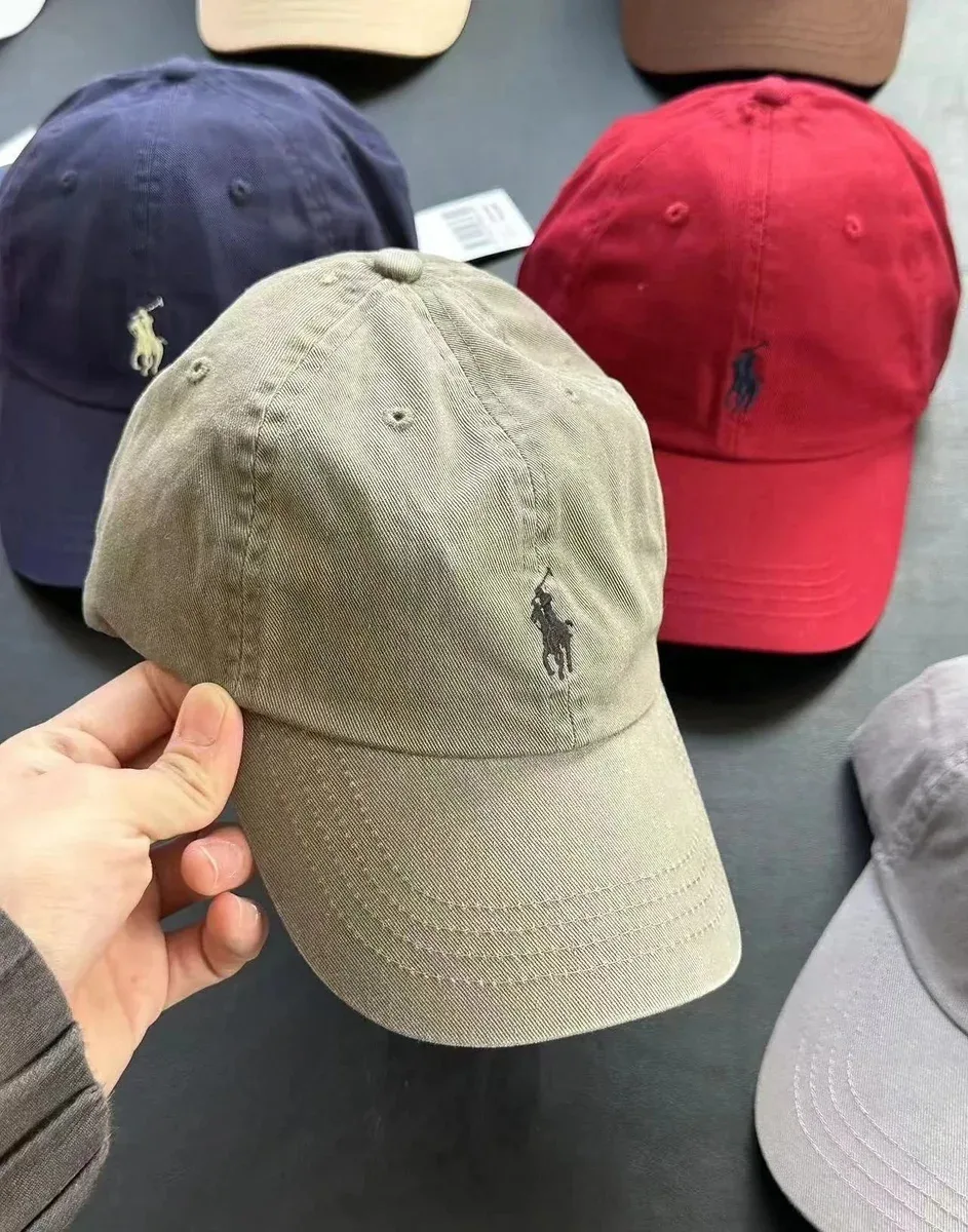 Ralph Lauren Polo Pony Beige Baseball Cap