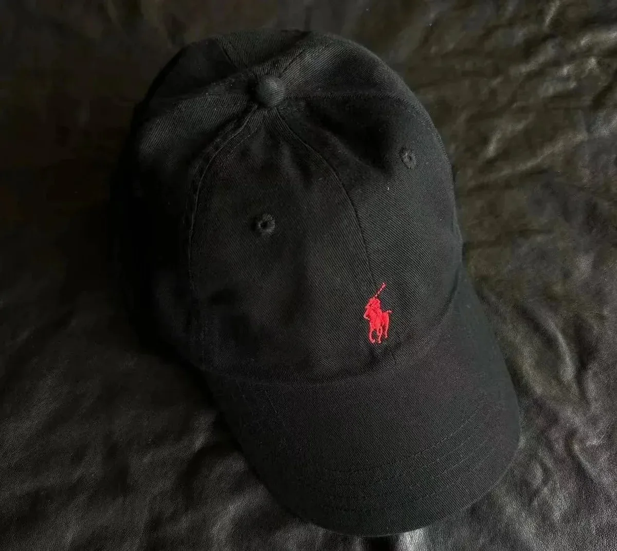 Ralph Lauren Polo Pony Black Cap
