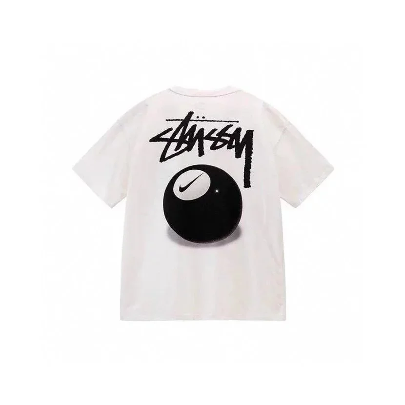 Stussy x Nike White '8 Ball' T-Shirt
