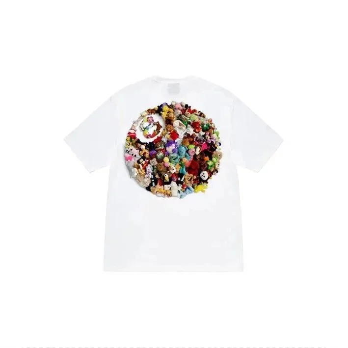 White Peace Sign T-Shirt Casual