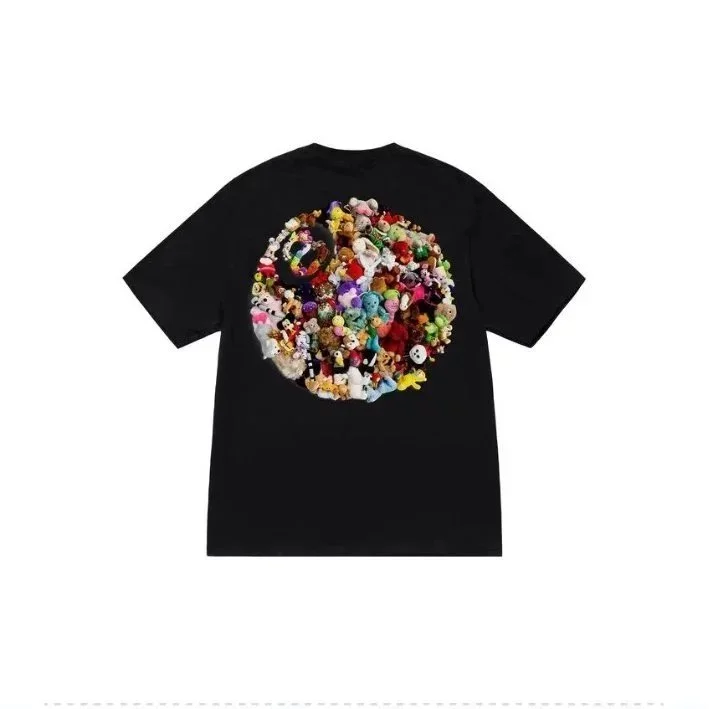 Black Peace Sign T-Shirt Casual