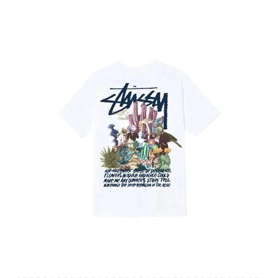 Stussy Tri-Logo White T-Shirt
