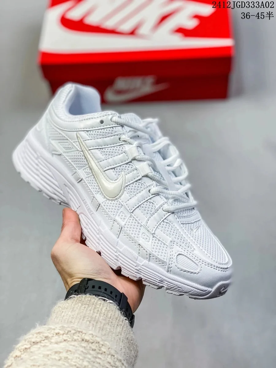 Nike P-6000 White Sneakers