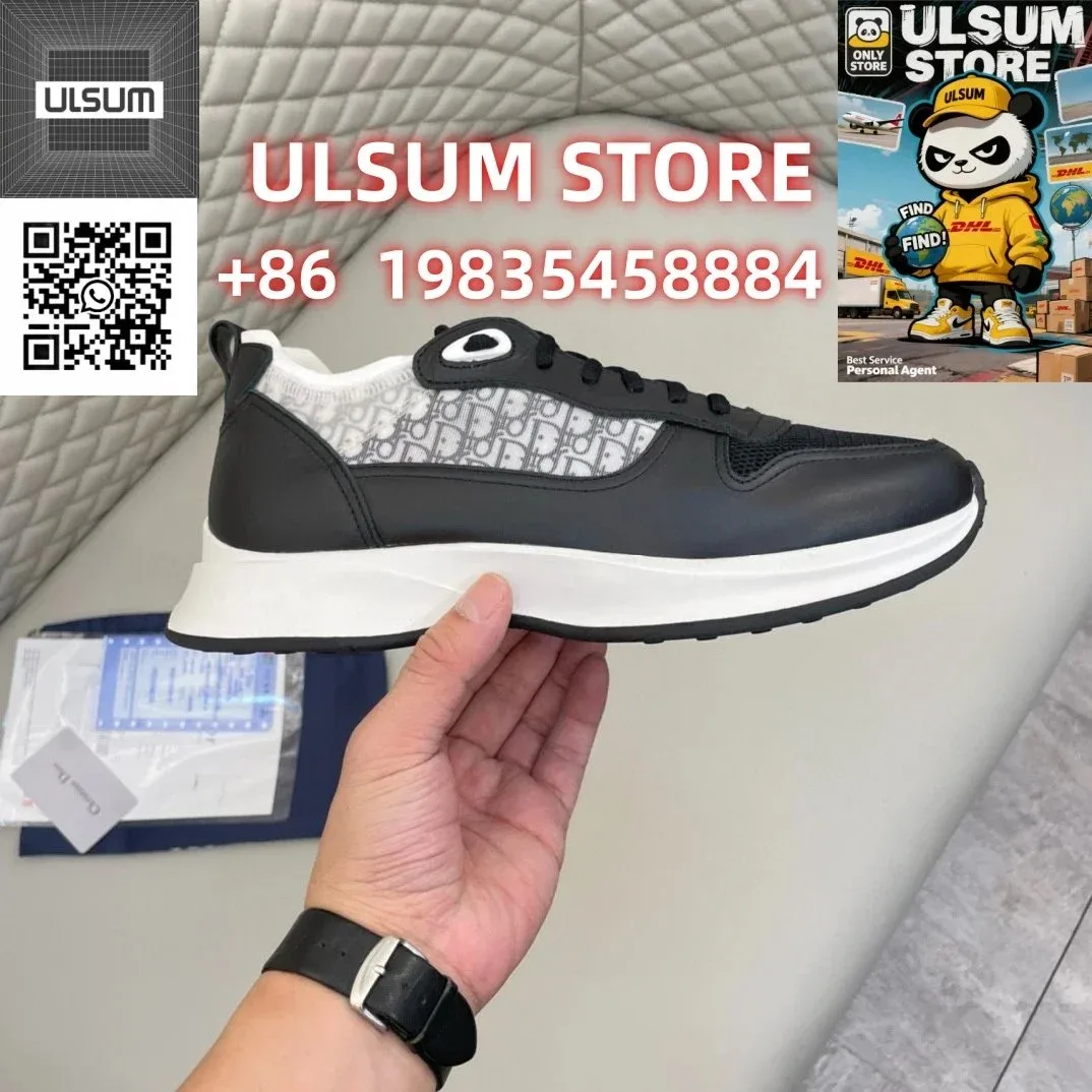 Dior Dior Air Force 1 Black/White Sneakers Black - 1