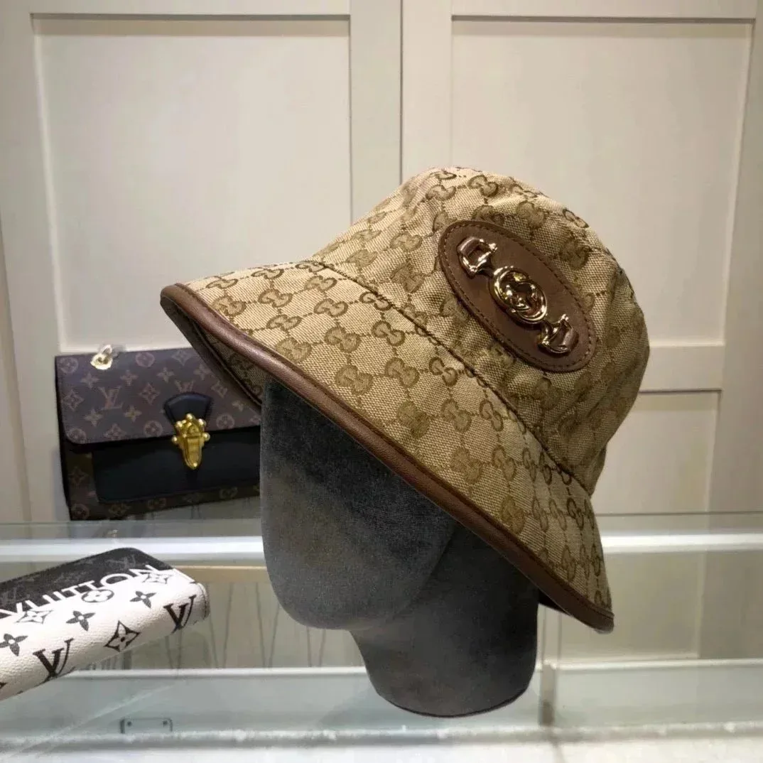 Louis Vuitton Neverfull GG Canvas Bucket Hat Beige