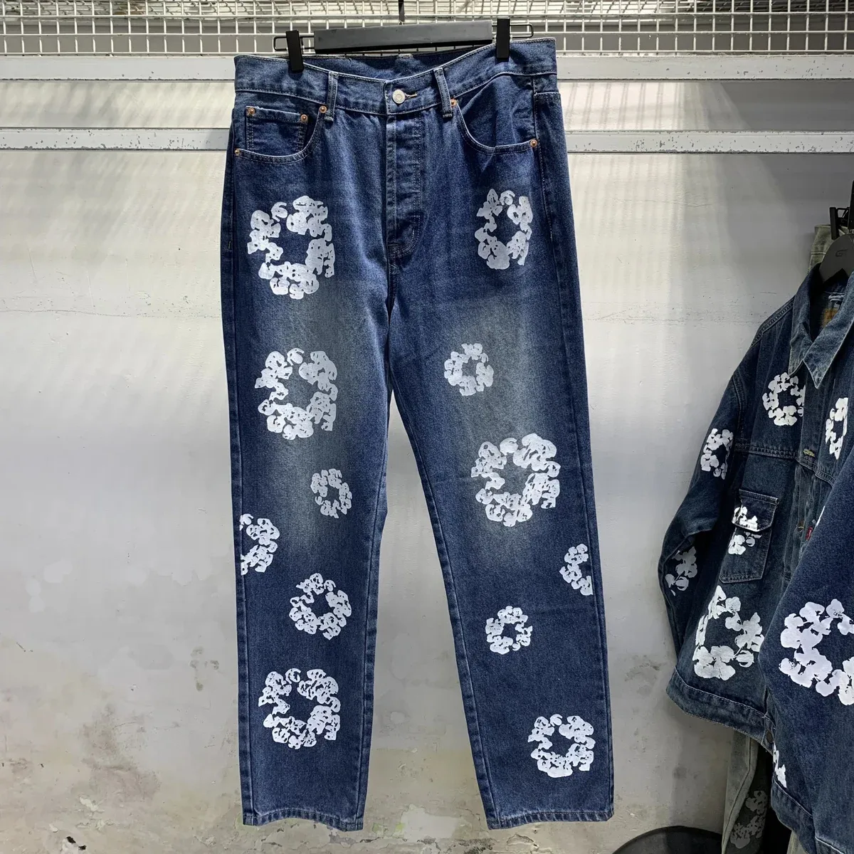 Levi's 501 Flower Print Jeans