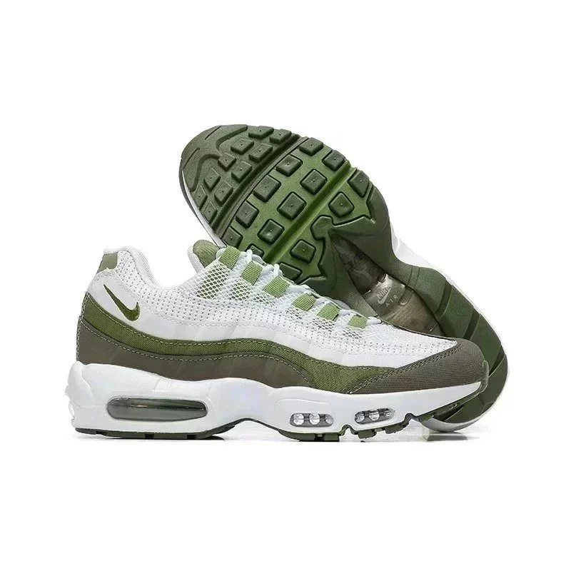 Nike Air Max 95 White/Olive Green Sneakers