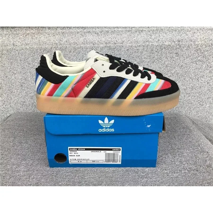 Adidas Samba Vegan Rainbow Stripe Sneakers