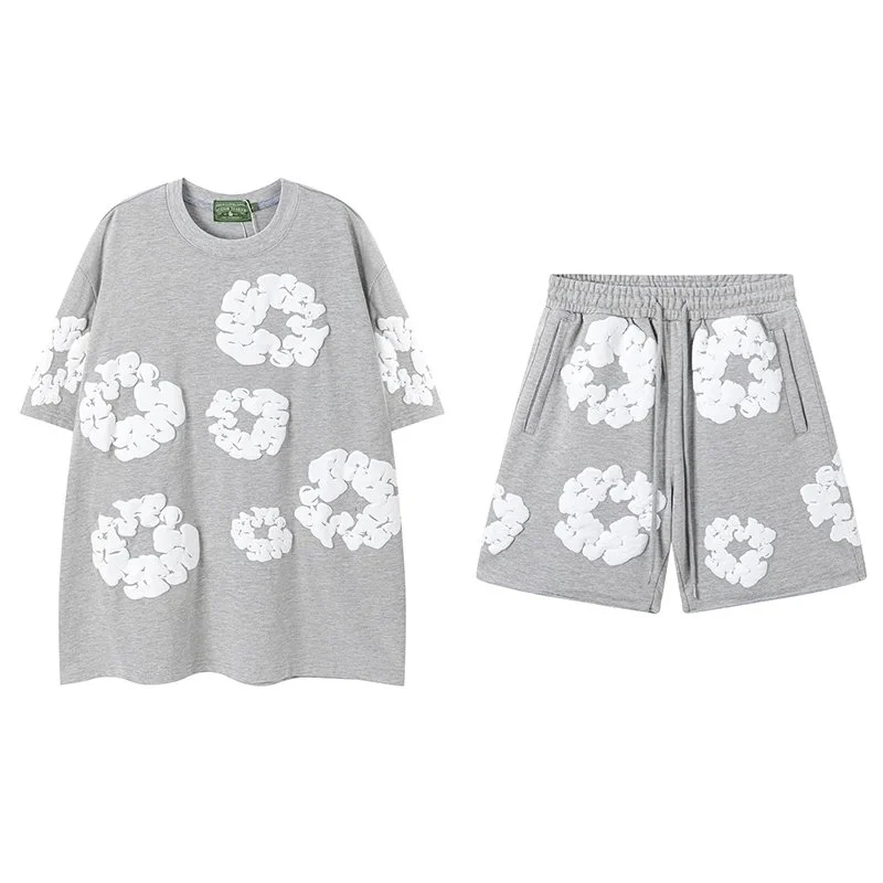 Gray Cloud Print Co-ord Set