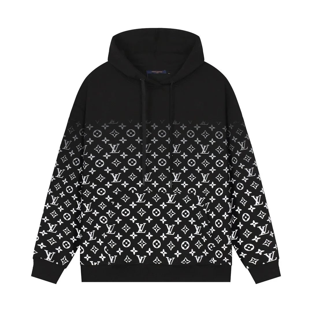 Louis Vuitton Monogram Hoodie Black