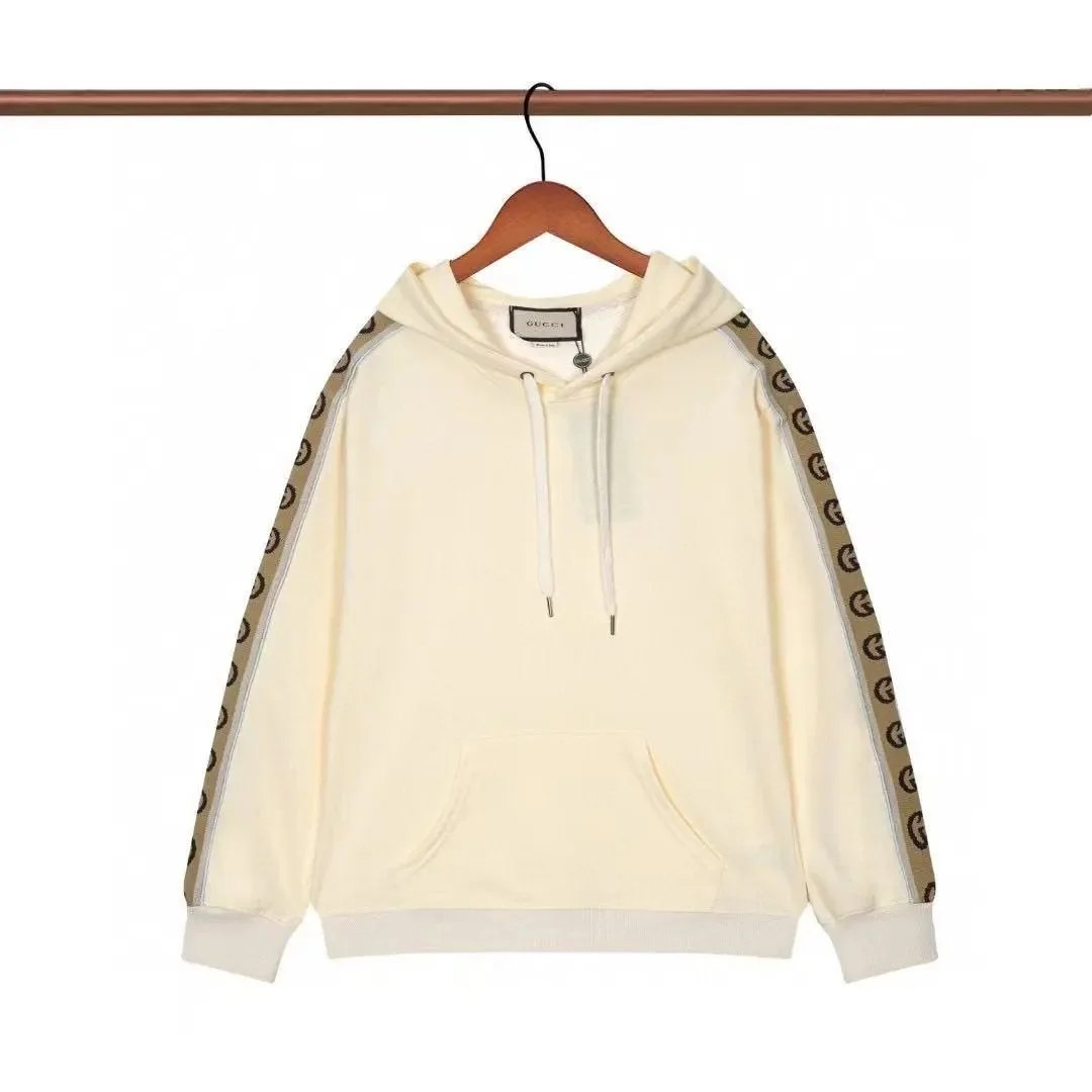 Gucci Runners Cream Hoodie with G Stripes