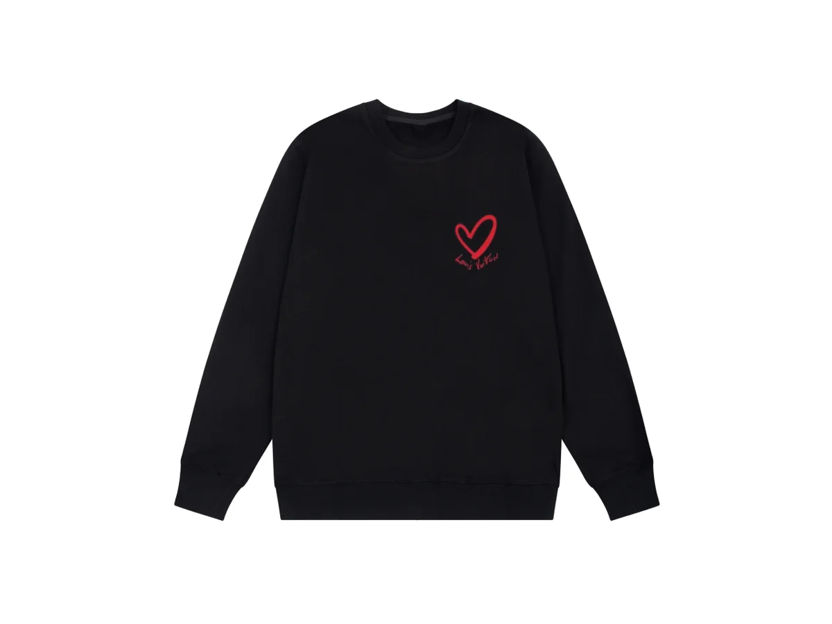 Louis Vuitton Black Heart Sweatshirt