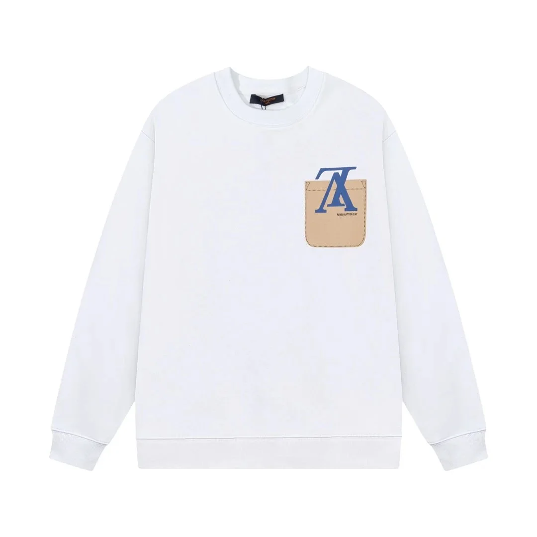 Louis Vuitton White A Monogram Pocket Sweatshirt