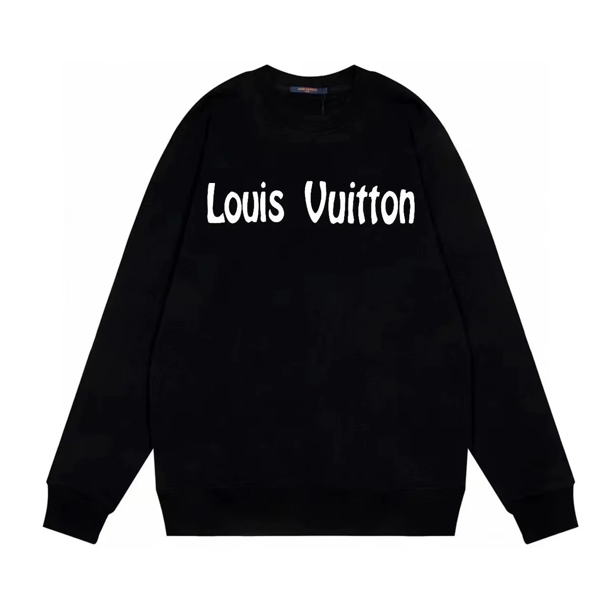 Louis Vuitton Black Logo Crewneck Sweatshirt
