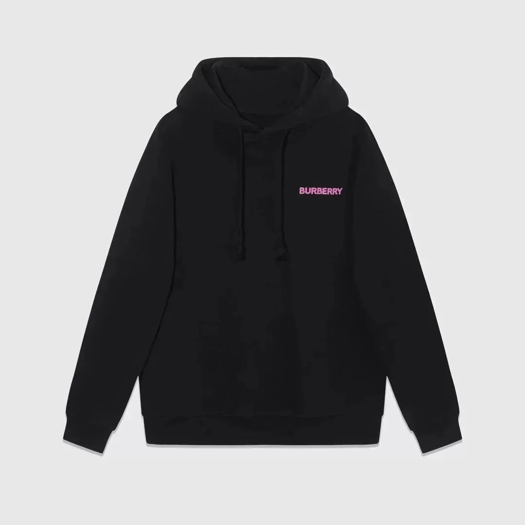 Burberry Black Pink Logo Hoodie