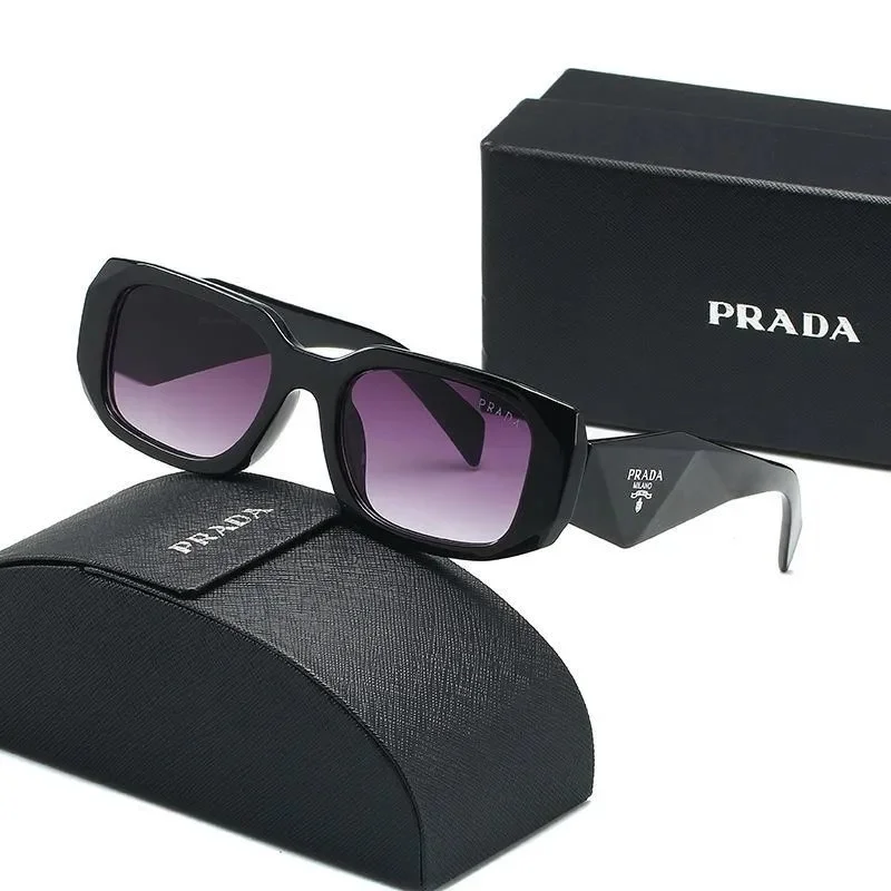 Prada Classic Logo Black Gradient Sunglasses
