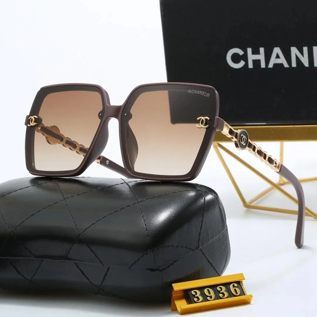 Chanel Classic Flap Gradient Brown Sunglasses