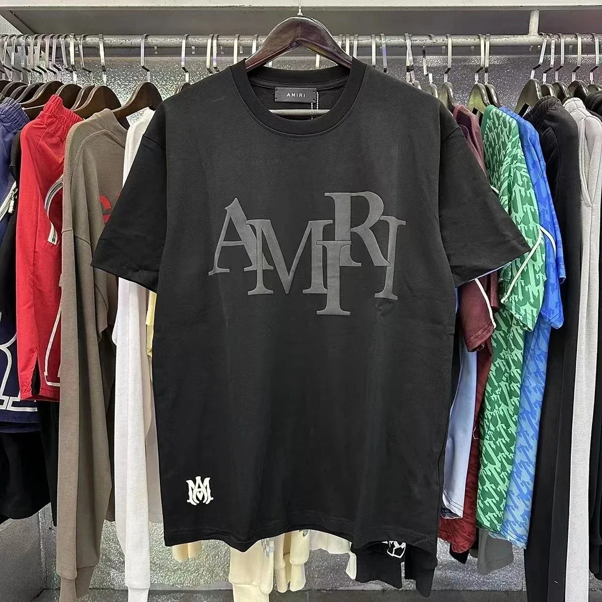 Amiri AMRI Logo Black T-Shirt