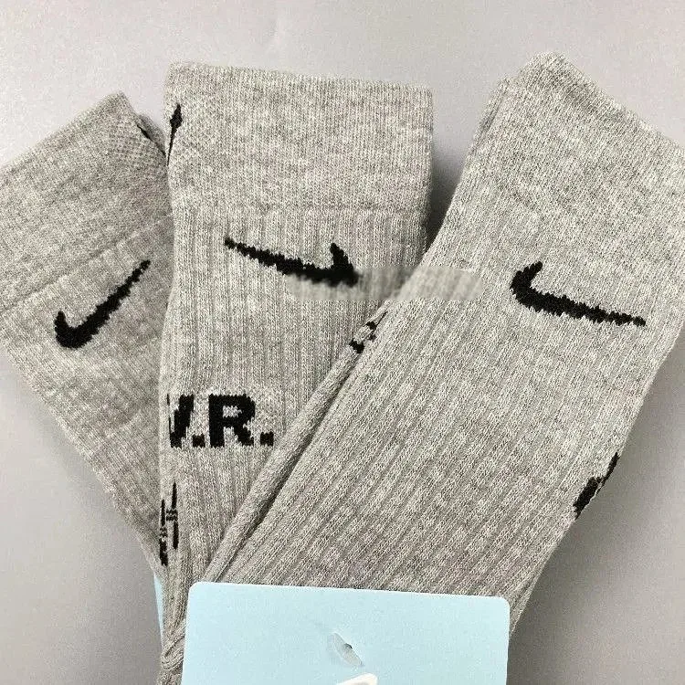 Nike Style 3 three pairs Grey Solid Socks