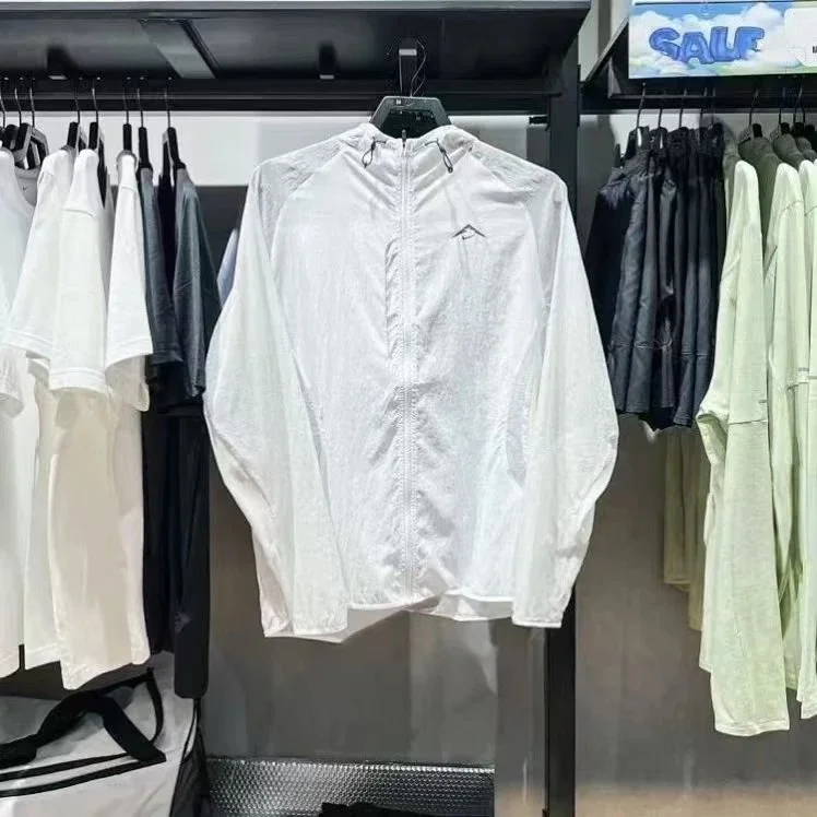 White Long Sleeve Lightweight Jacket