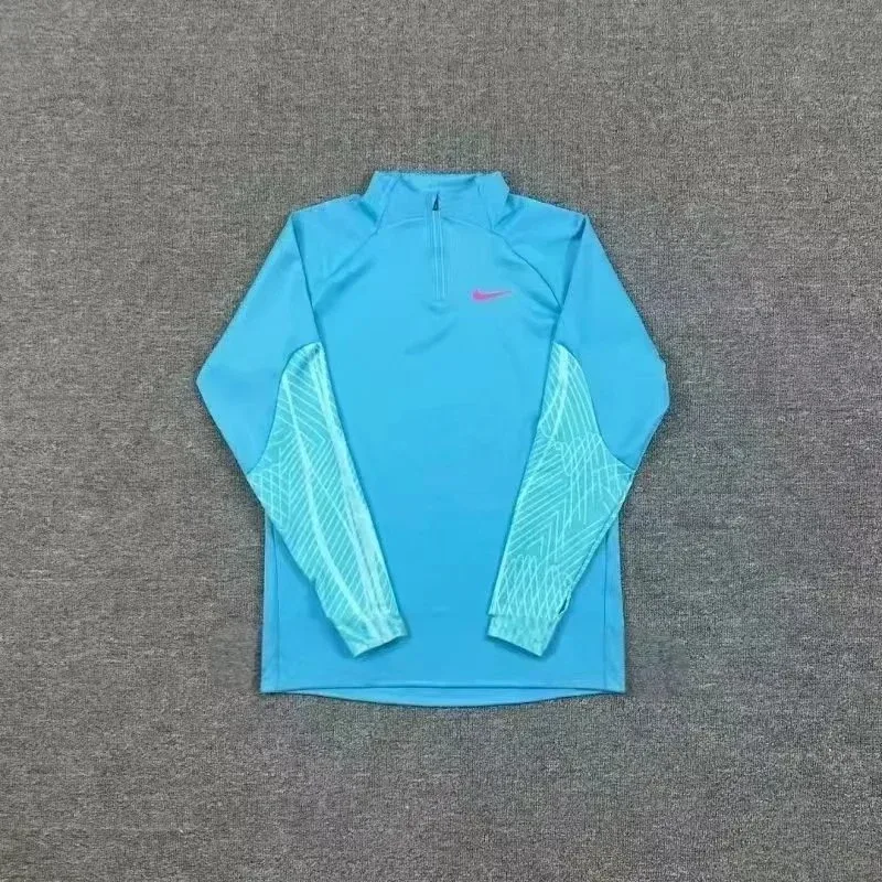 Nike Air Tech Fleece Blue Half-Zip Long Sleeve Top