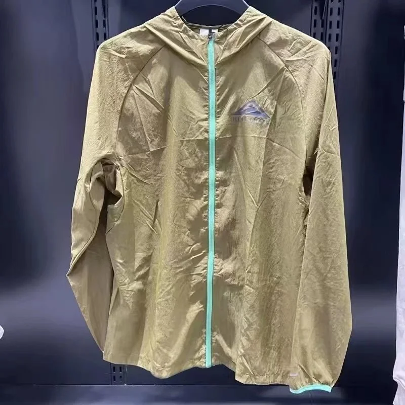 Olive Green Lightweight Hooded Jacket