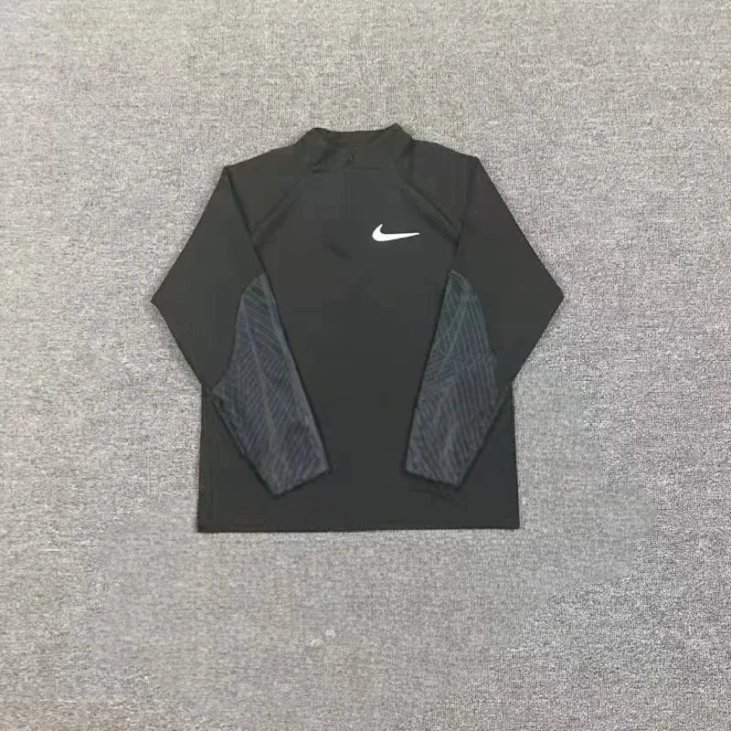 Nike Air Max Black Half-Zip Long Sleeve Top