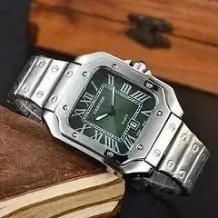 Cartier Santos de Cartier Green Dial Watch