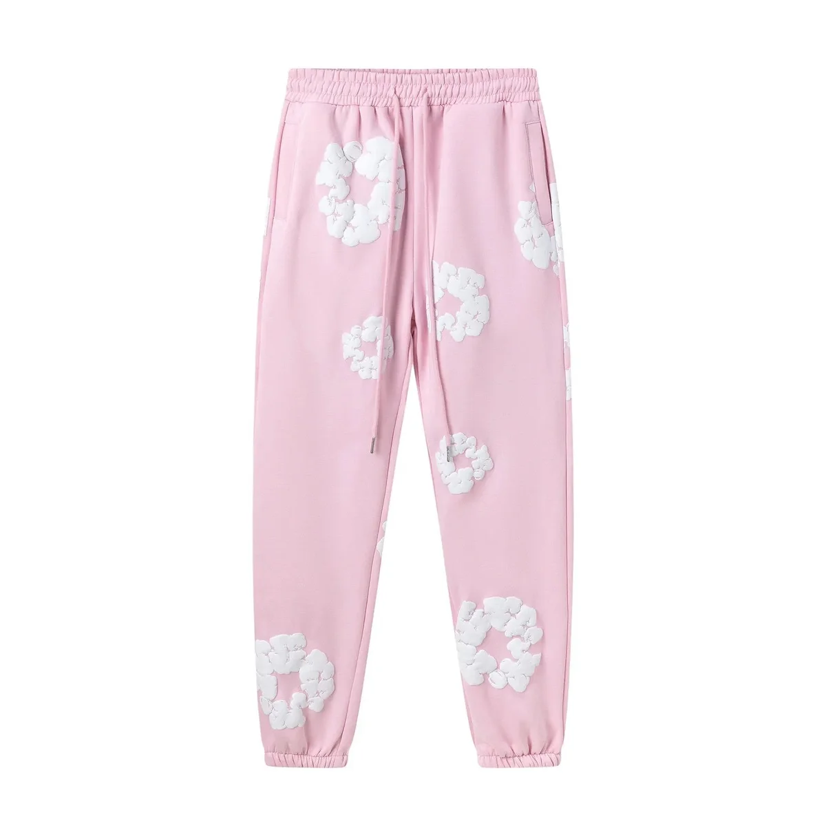 Pink Cloud Print Sweatpants