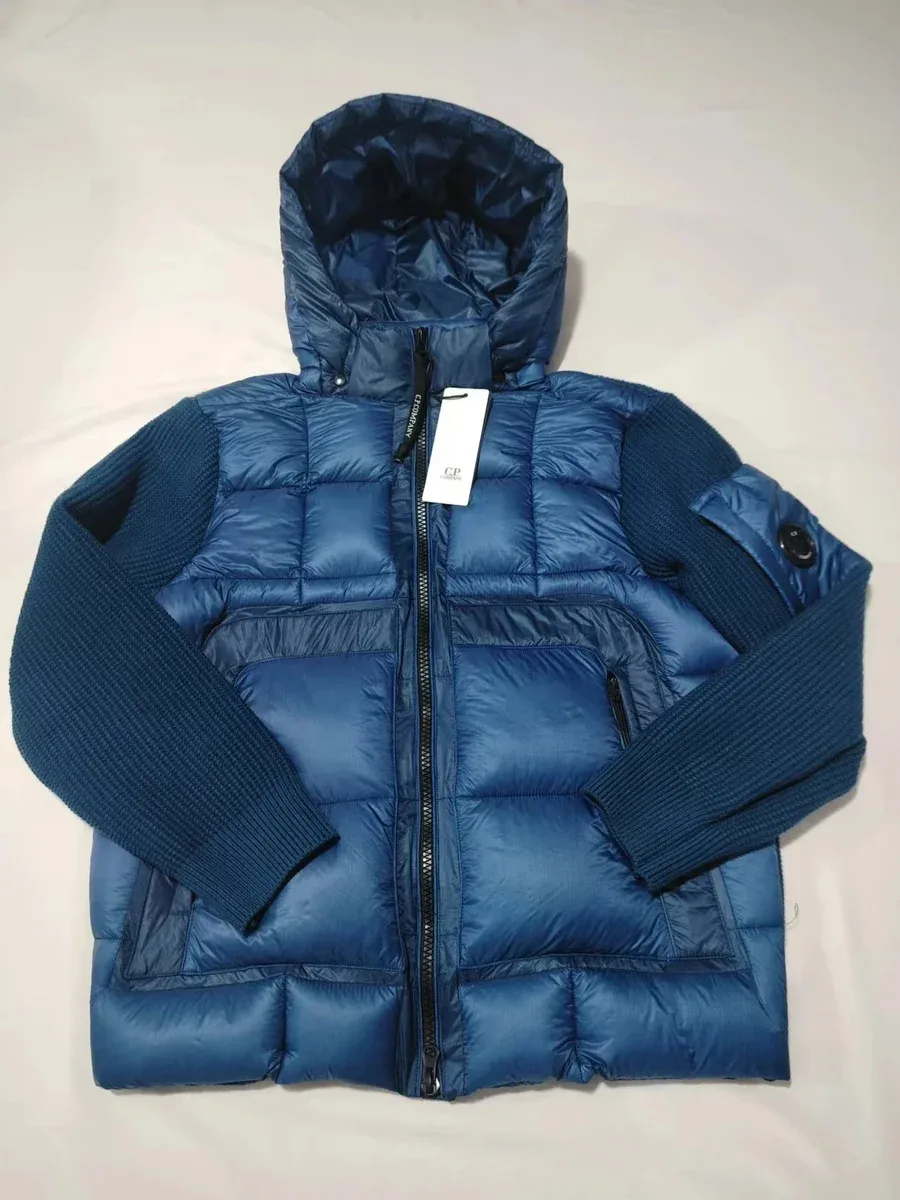 CP Company Goggle Blue Down Jacket
