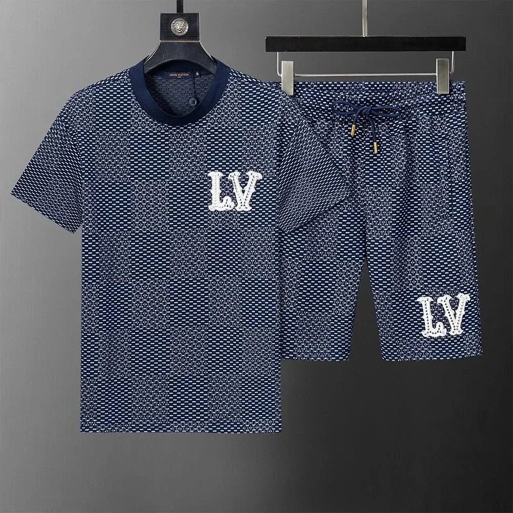 Louis Vuitton LV Patterned T-Shirt & Shorts Set