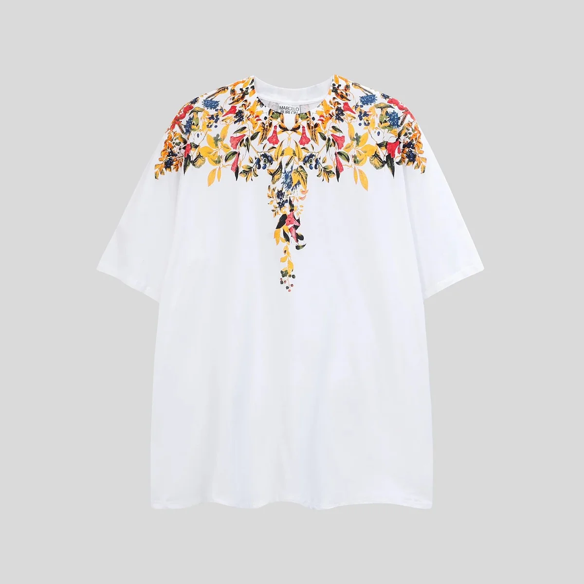 Marcelo Burlon Wings White Floral T-Shirt
