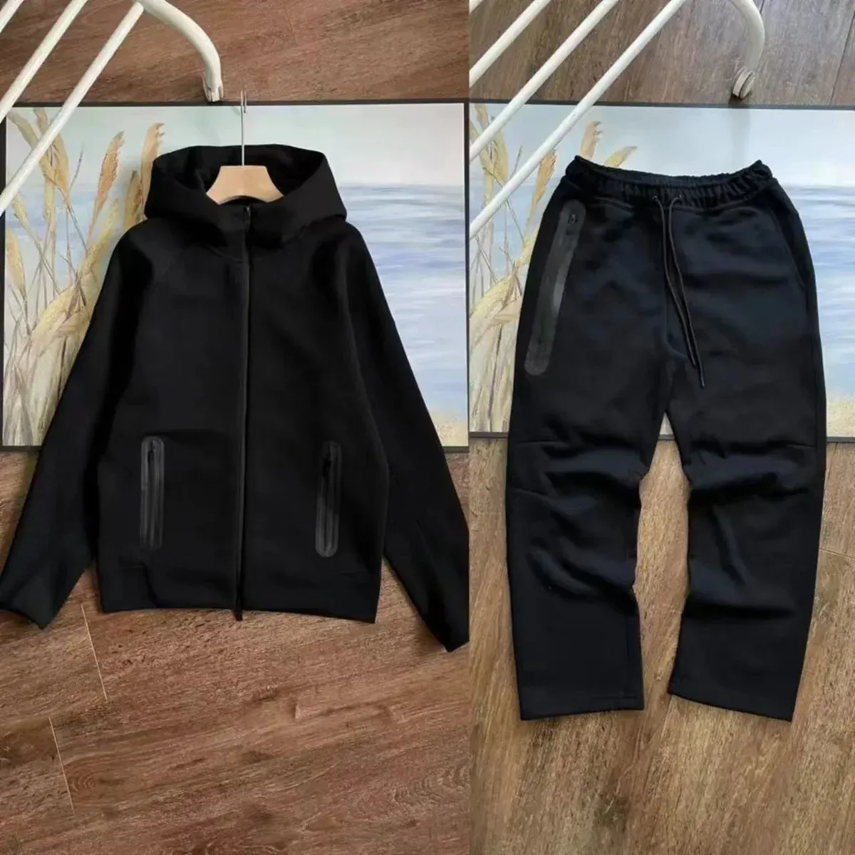 Black Co-ord Set Tracksuit