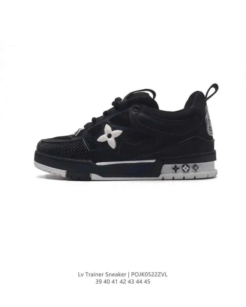 Louis Vuitton LV Trainer Sneaker Black White
