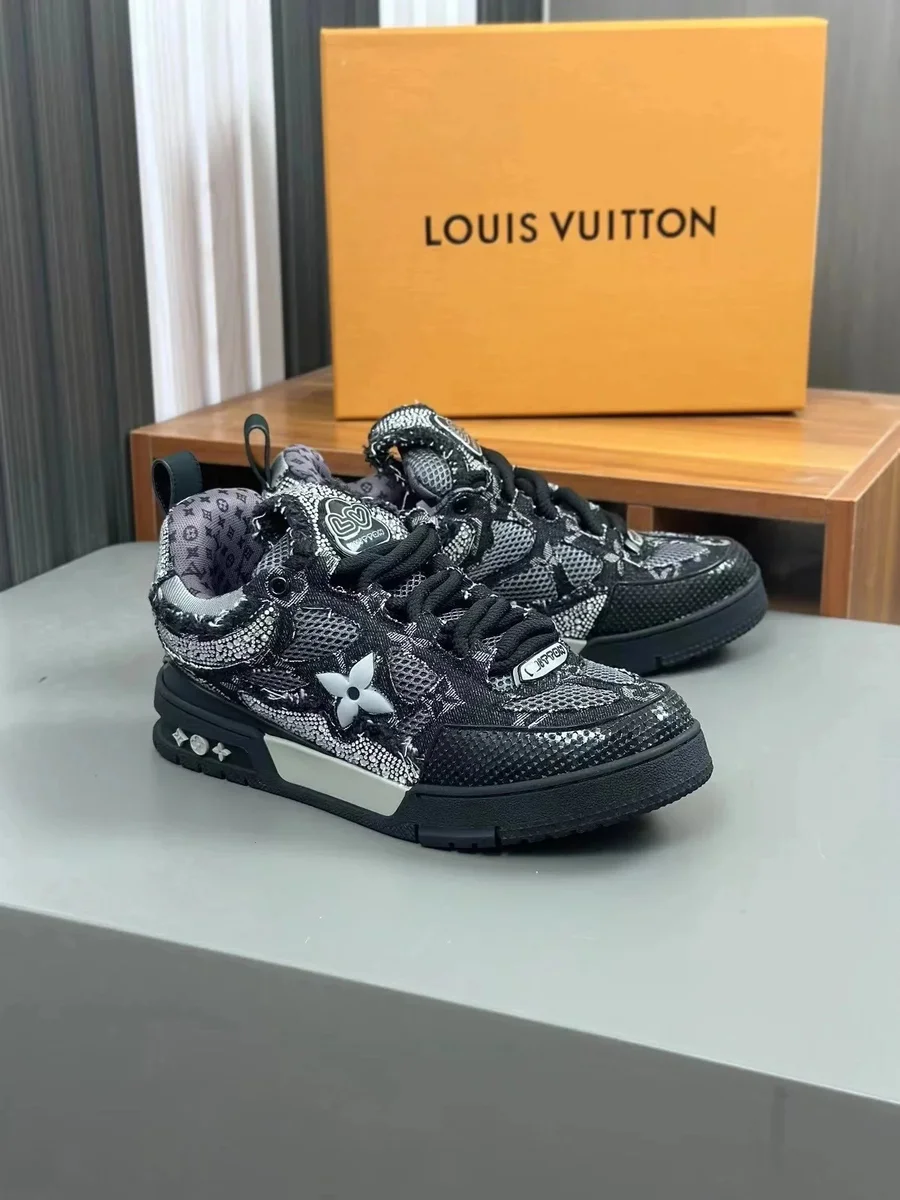 Louis Vuitton LV Trainer Monogram Snake Black Sneakers