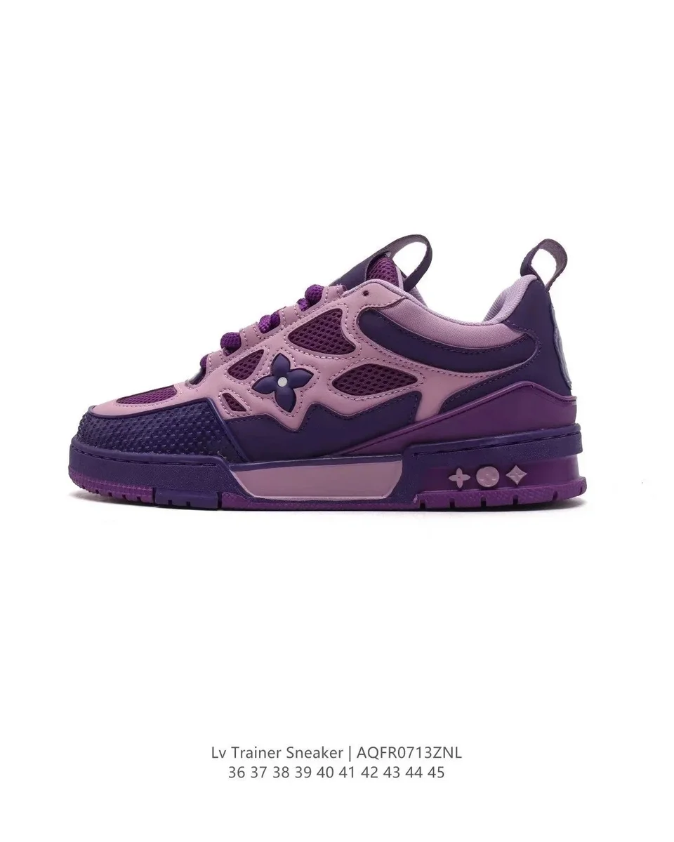 Louis Vuitton LV Trainer Sneaker Purple Bloom