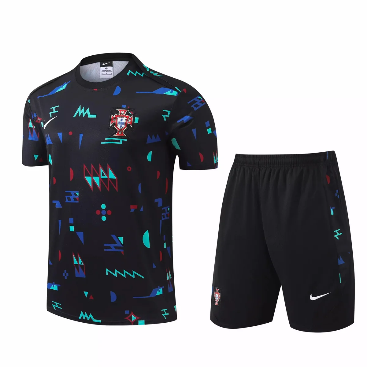 Nike Portugal Training Set Black Geometric